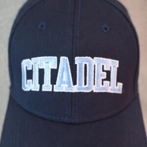 Citadel Bulldogs Baseball Hat Cap Strapback Blue Embroidered